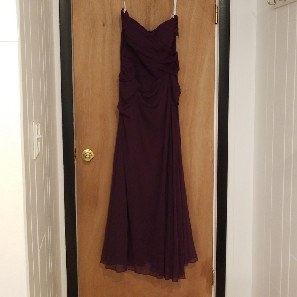 Plum chiffon Dress